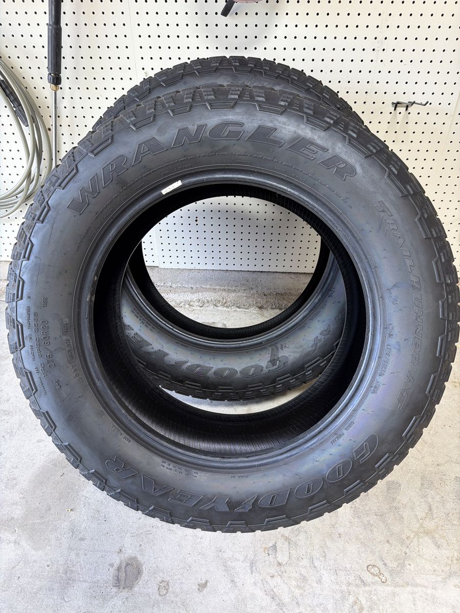 Goodyear Wrangler TrailRunner AT Tires 275/60R20 – 80% Tread – DOT 2025