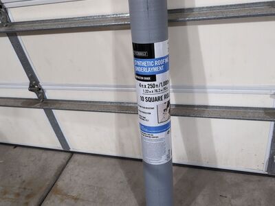 Almost full roll of Everbuilt Synthetic Roofing Un