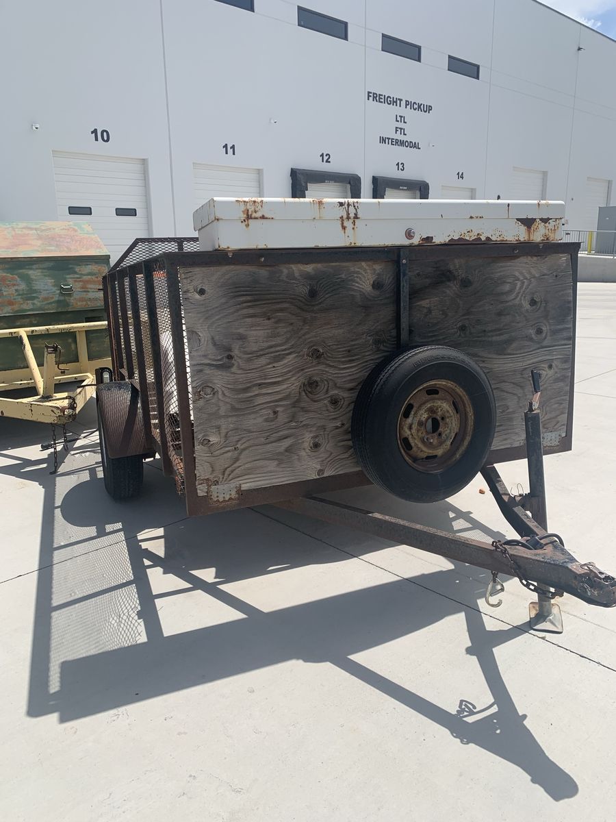 Used Utility Trailers - Multi-purpose Hauling, Heavy Duty Frame with Wood Deck