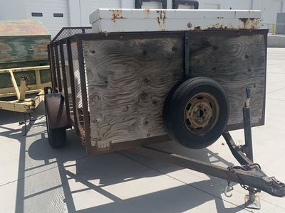Used Utility Trailers - Multi-purpose Hauling, Heavy Duty Frame with Wood Deck