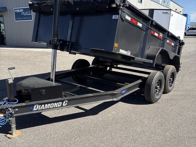 Diamond C MDT 206 6.5x12 ft Dump Trailer 32" Sides 10K GVWR Telescopic