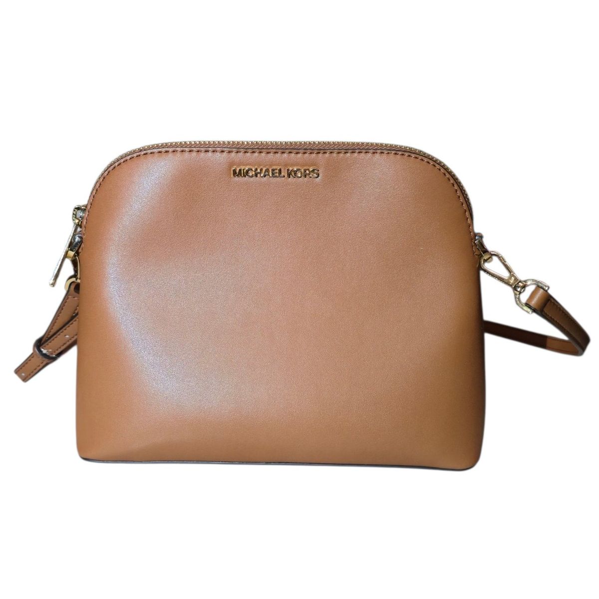 Michael Kors Cindy Dome Crossbody Bag Luggage Saffiano Leather New NWOT