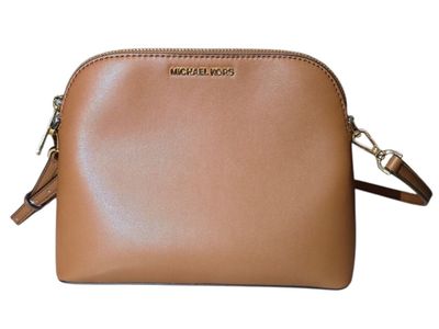 Michael Kors Cindy Dome Crossbody Bag Luggage Saffiano Leather New NWOT
