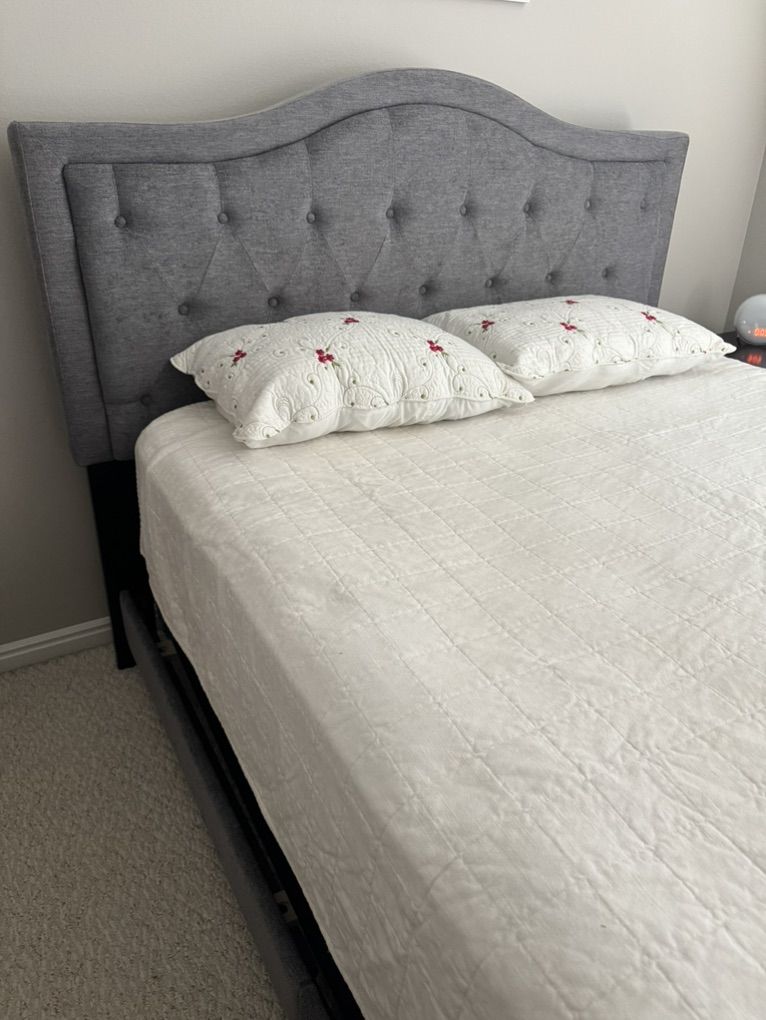 Queen Size Bedframe W/Headboard And Footboard