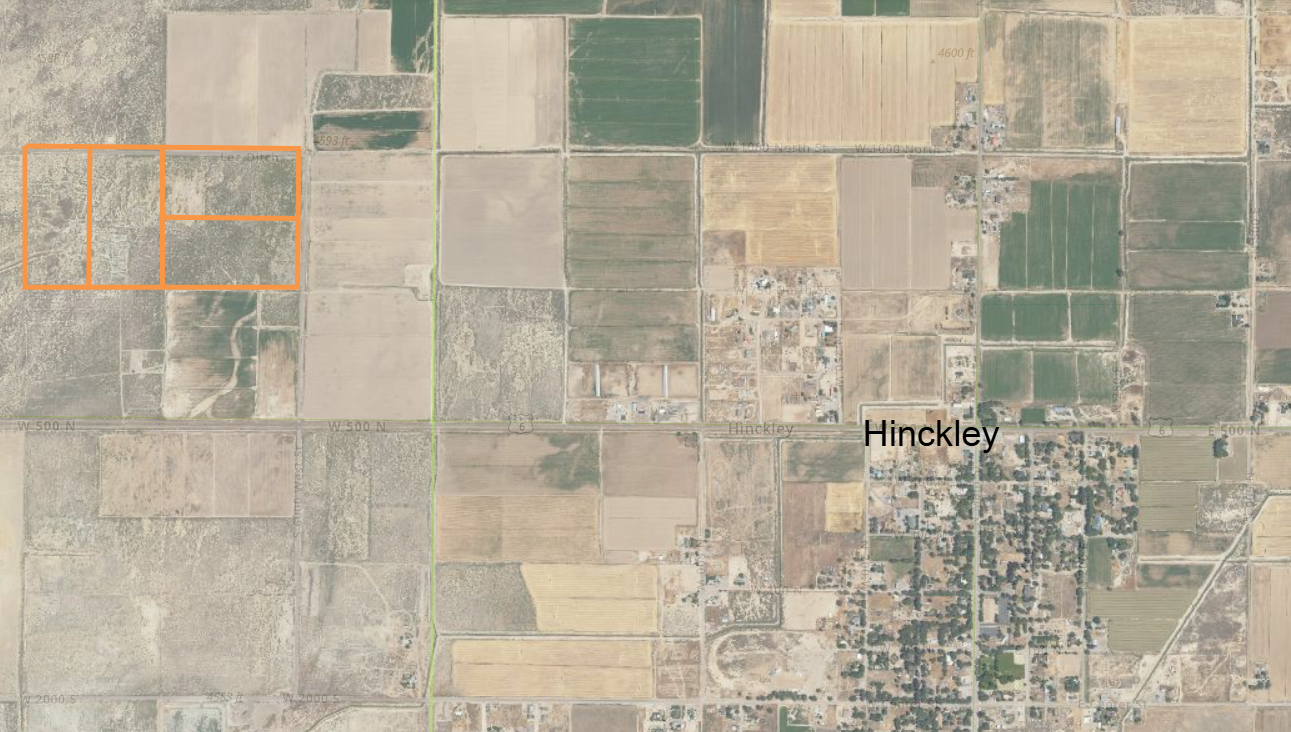 Four separate 20 acre parcels 6000 W 1000 S Delta, UT 84624