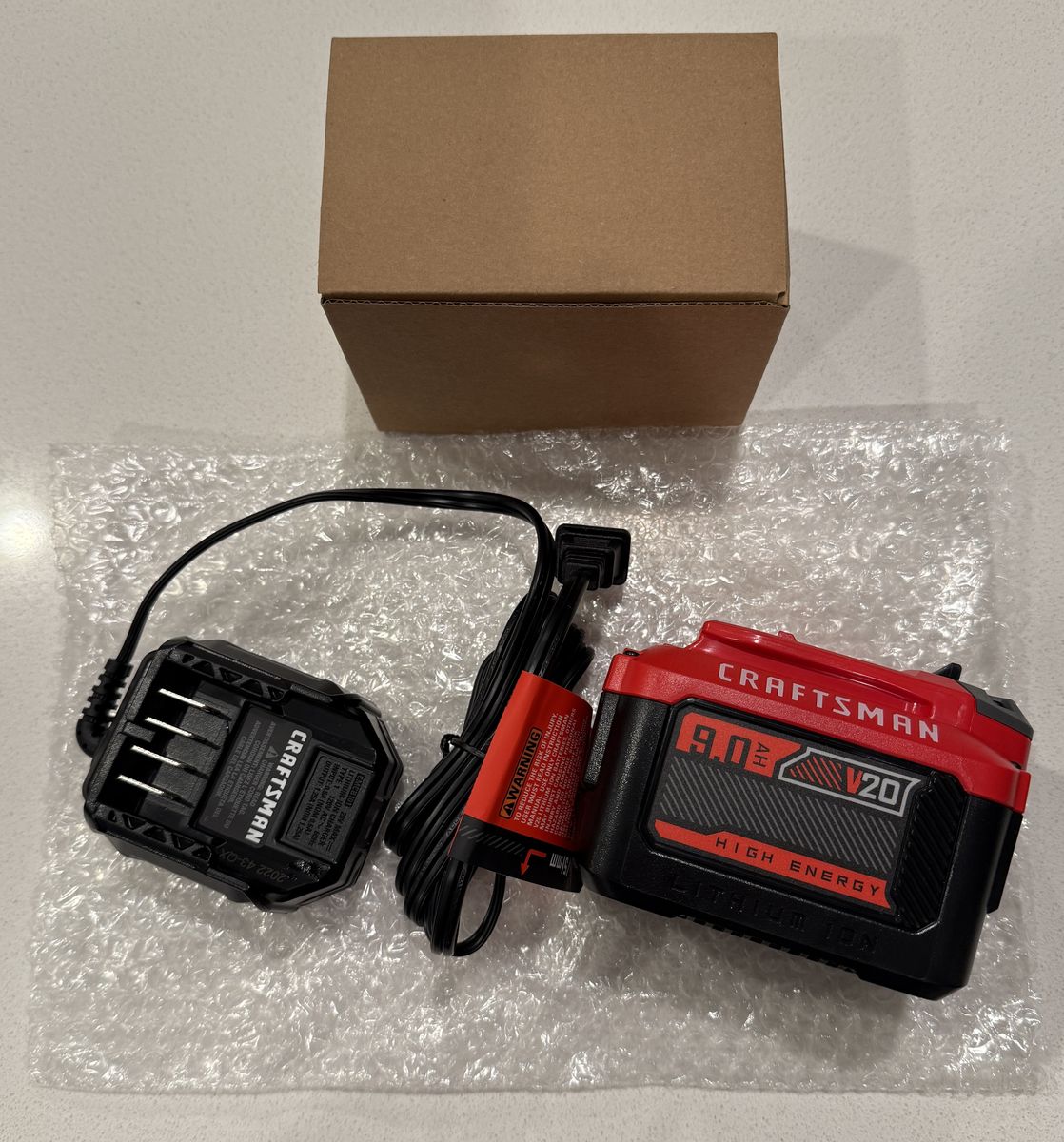 NEW Craftsman CMCB209 V20 9.0 Ah Lithium-Ion Battery with Charger Included