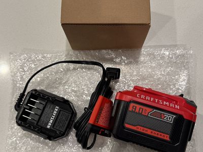 NEW Craftsman CMCB209 V20 9.0 Ah Lithium-Ion Battery with Charger Included