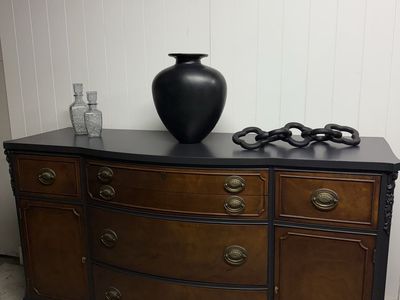 Black vintage buffet
