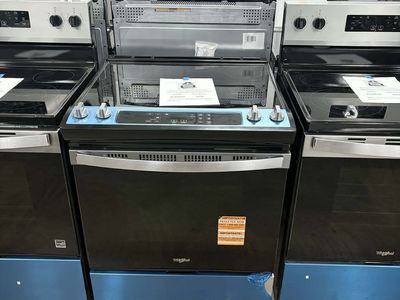 NEW WHIRLPOOL STAINLESS ELECTRIC SLIDE IN RANGE