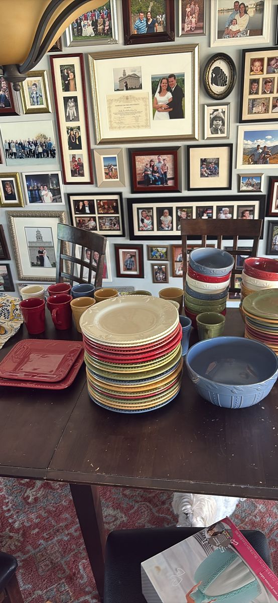 Sorrento Embossed Stoneware Dinnerware Set - Plates, Bowls, Mugs