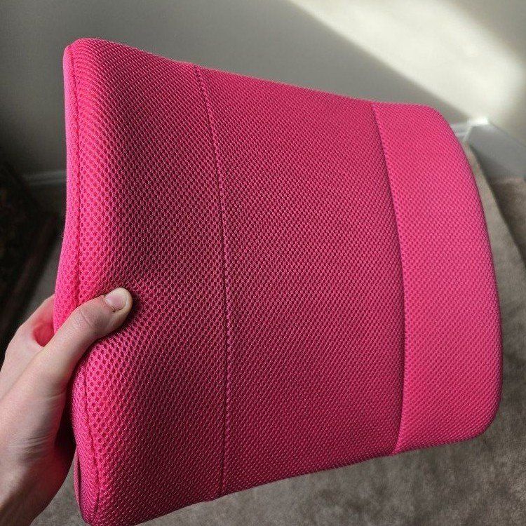 Hot Pink Lumbar Support Pillow
