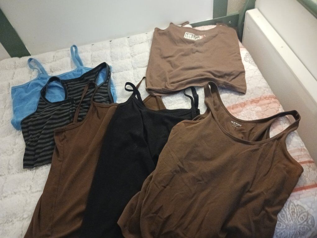 24 tank/crop tops 1 bottom  XL