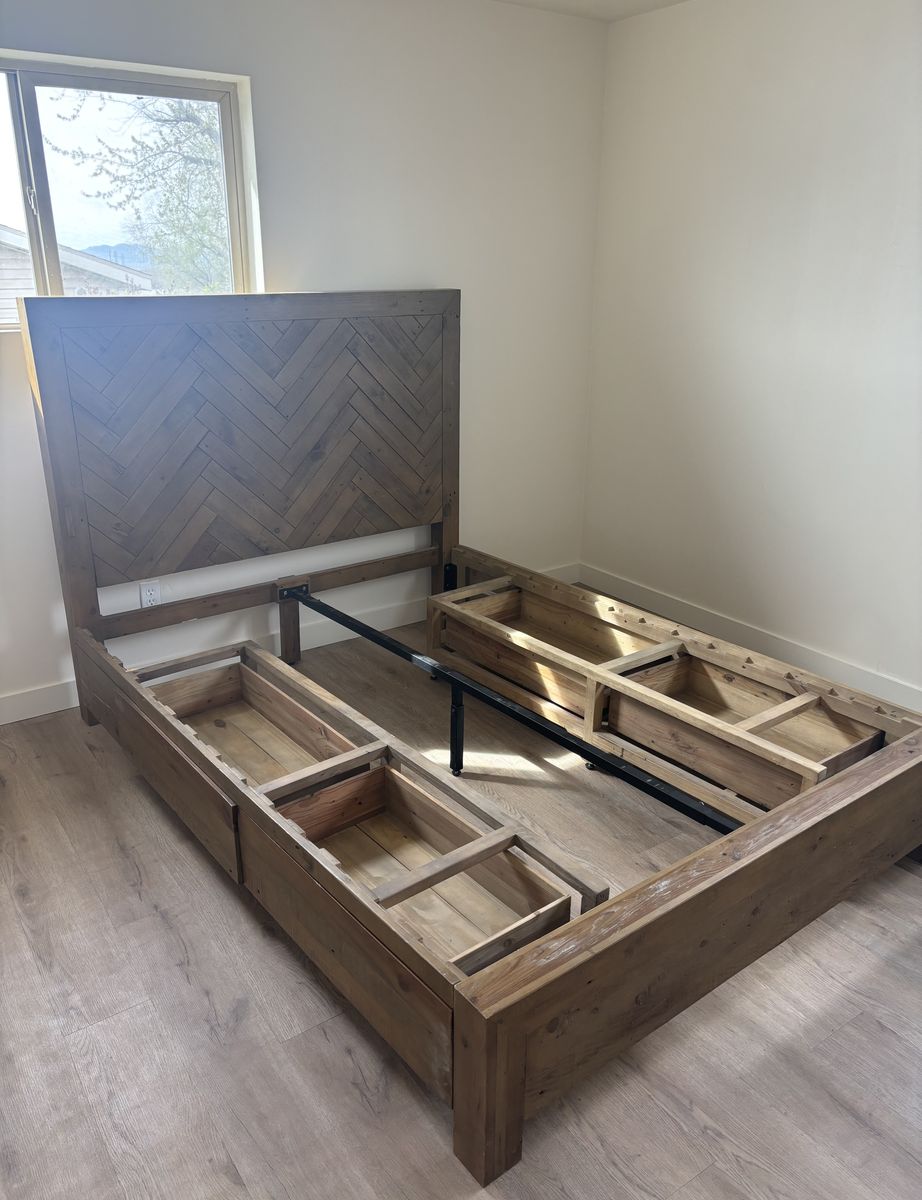 King Size Bedframe/ Headboard