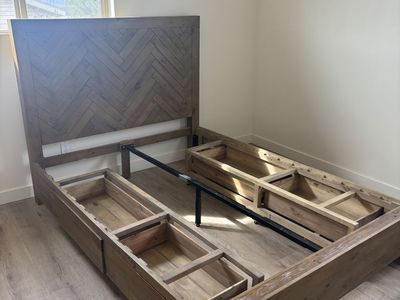 King Size Bedframe/ Headboard