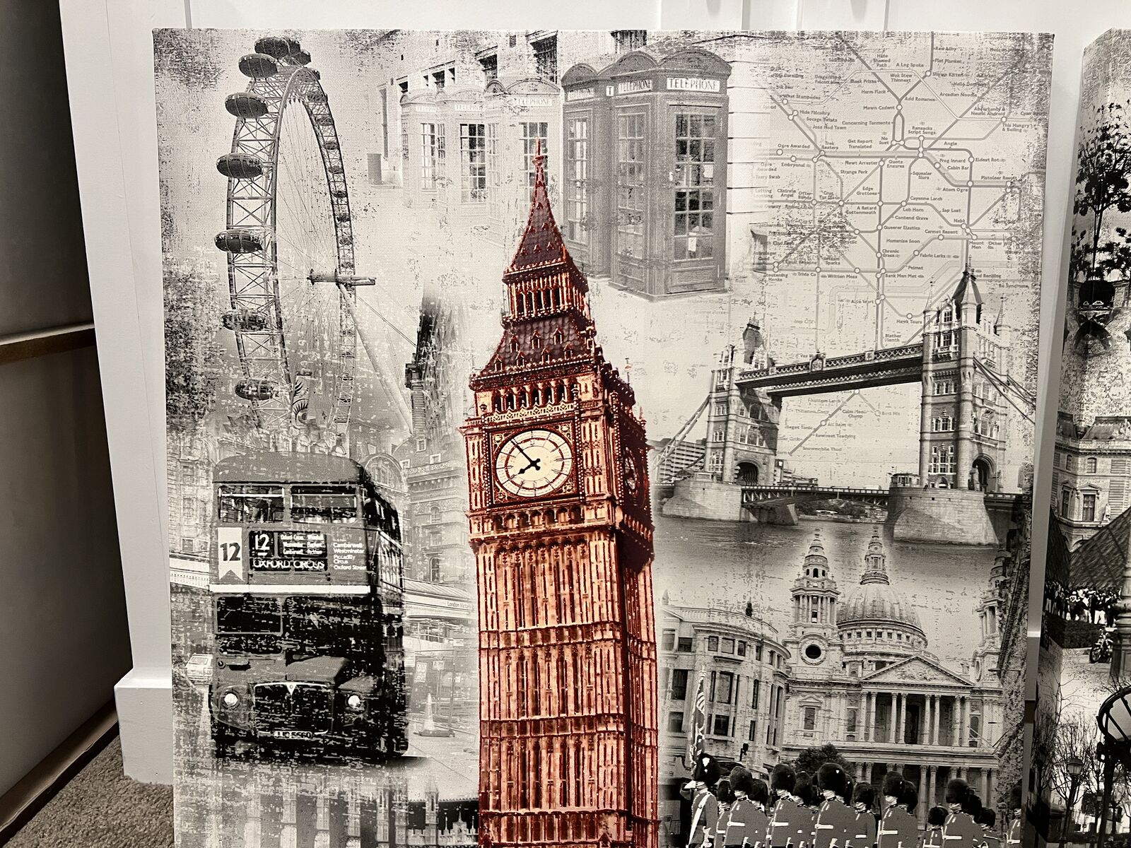 Big Ben Clock Tower Canvas Wall Art