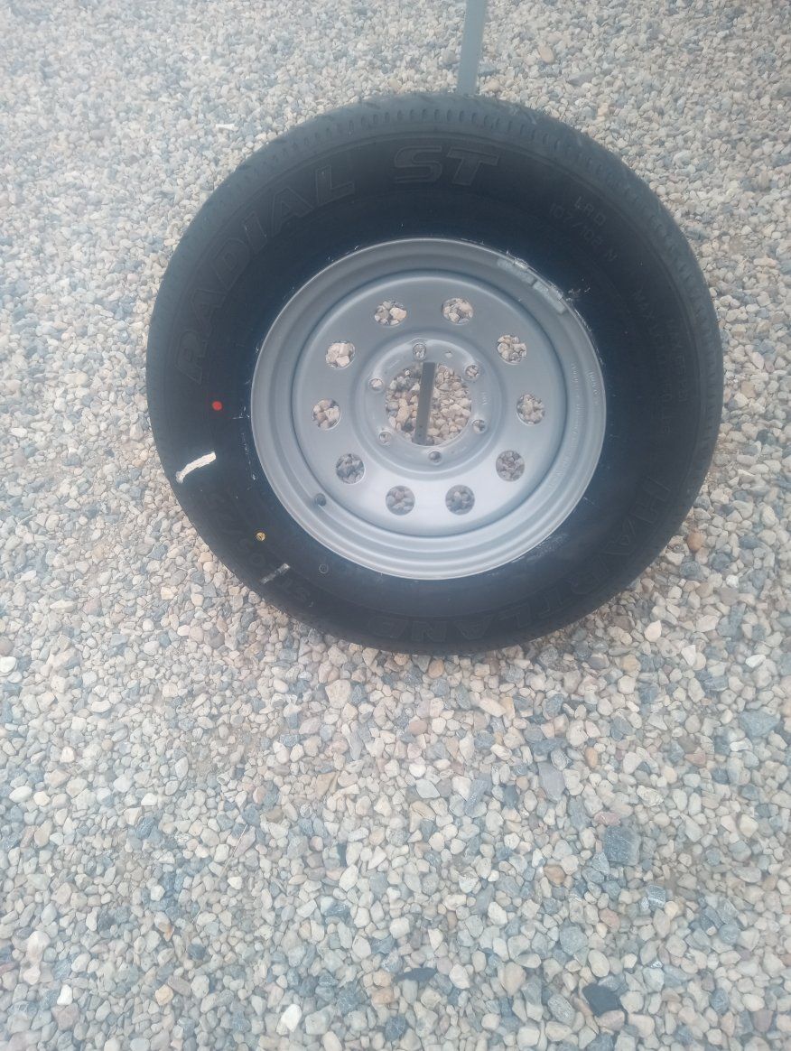 205 75 15 trailer tire and rim