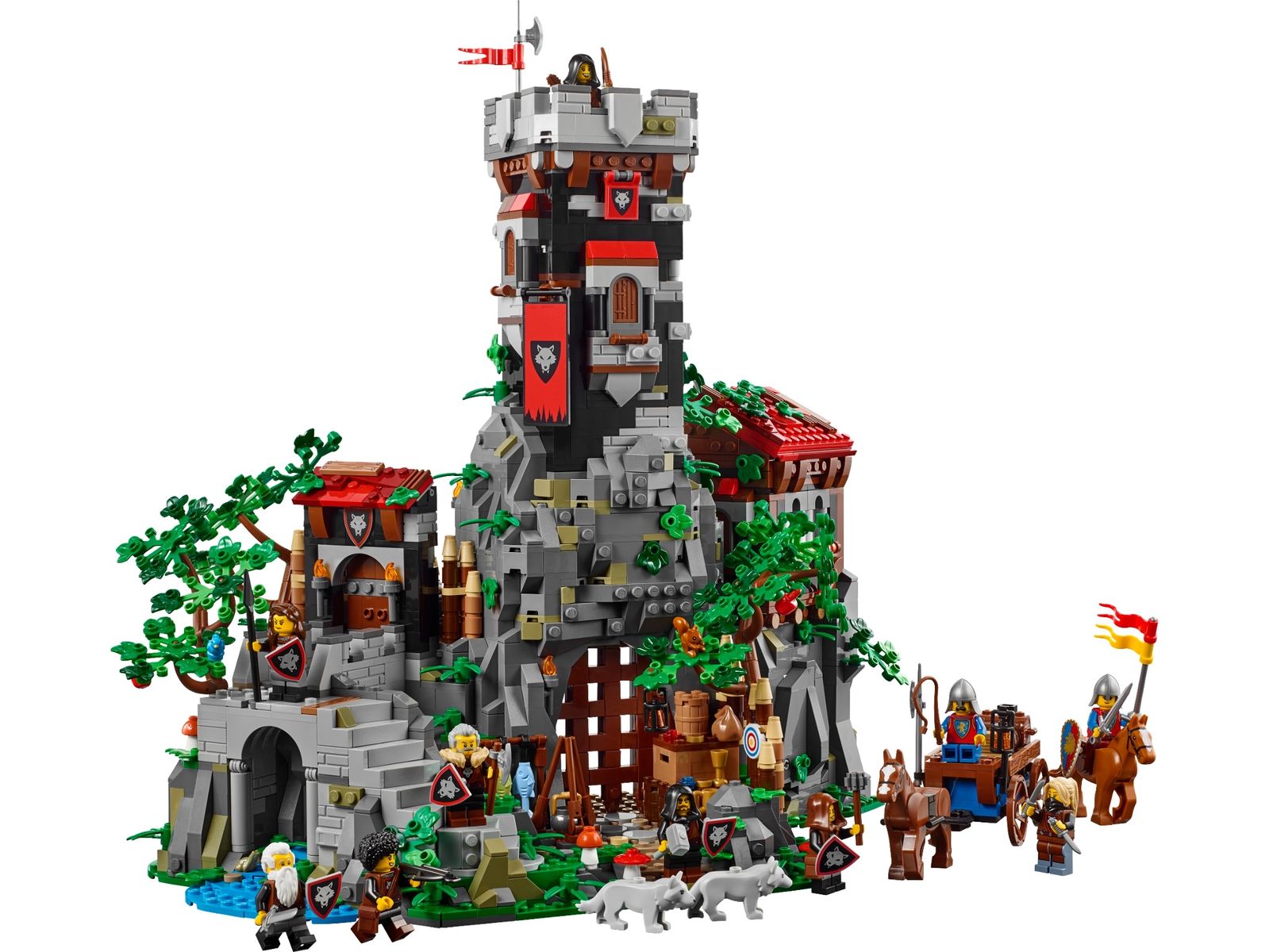 LEGO Icons Medieval Knights Castle Fortress Building Set