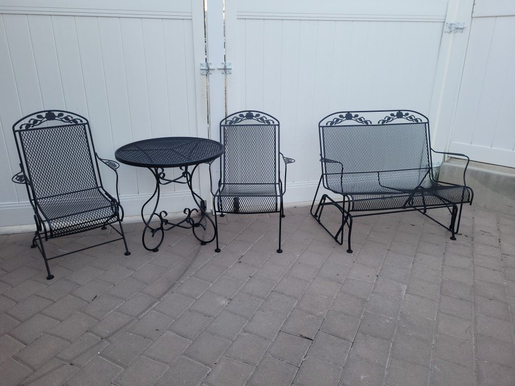 timeless quality wrought iron patio set