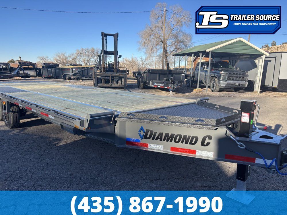 8.5x24 Diamond C DET 208 Deckover Tilt Trailer -  18K GVWR -