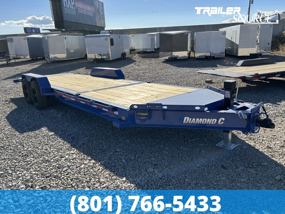 7x22 Diamond C HDT 208 Tilt Trailer - 18K GVWR - 18 Ply Tire Upgrade