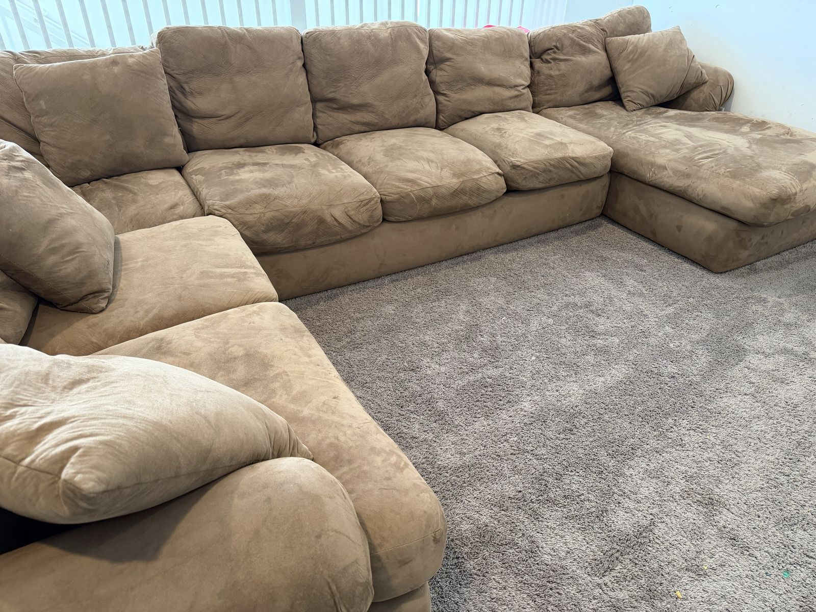 Large Light Brown Sectional