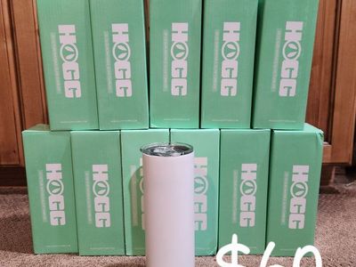 HOGG 20 oz Sublimatable Glow Tumblers- Blue, Red, Green with Boxes