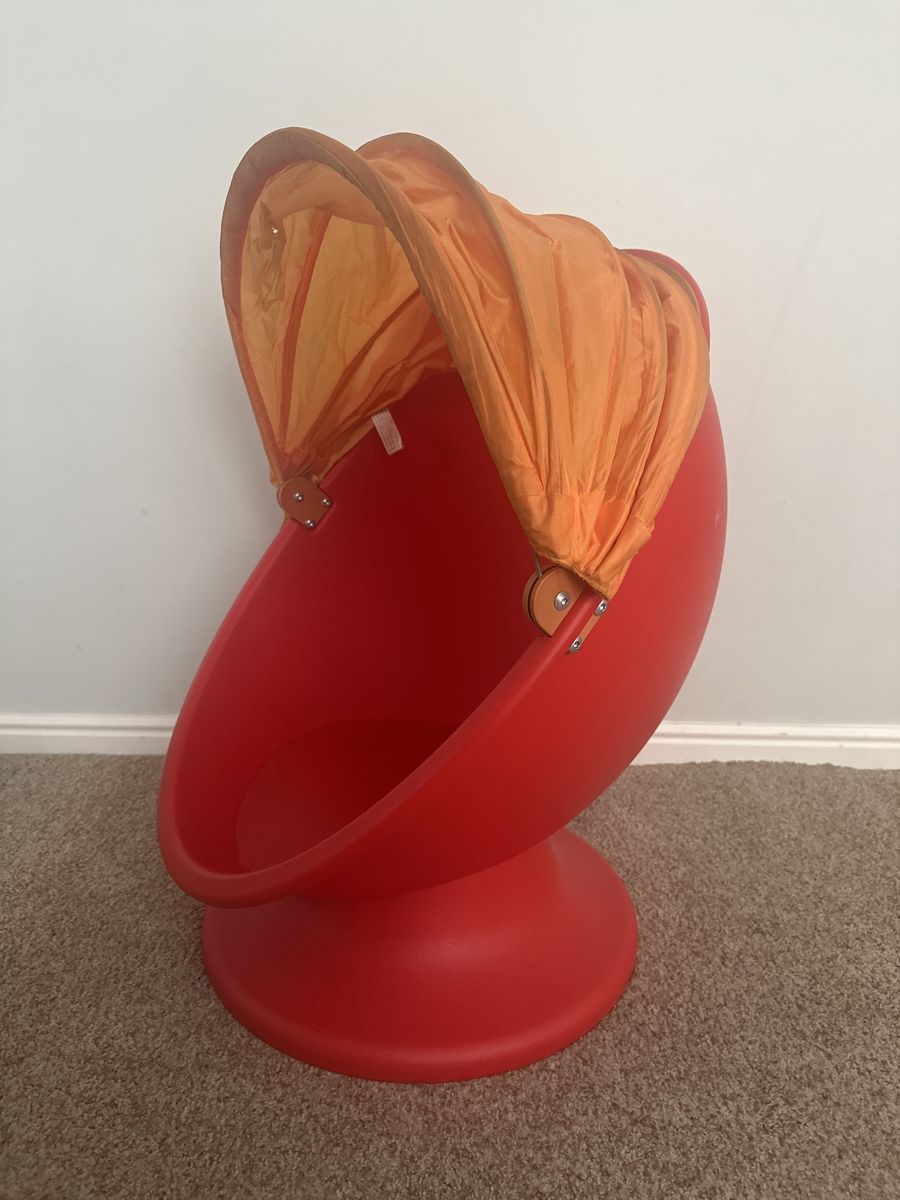 IKEA PS LÖMSK Swivel Egg Chair with Canopy – Rare/Discontinued