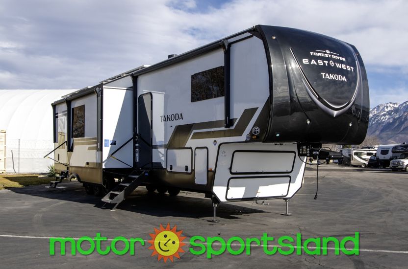 2026 Forest River Takoda 397TH Toy Hauler Garage Loft Rear Entertainment Outdoor Kitchen