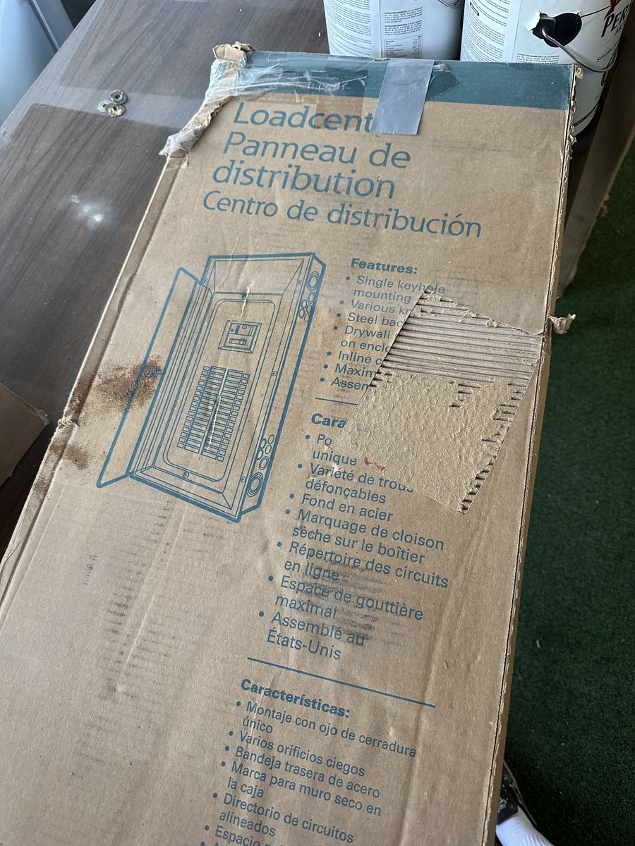 Breaker Box - Eaton Cutler-Hammer BR 200 Amp 42-Space Indoor Main Lug Loadcenter Panel - 3 Phase 4 Wire