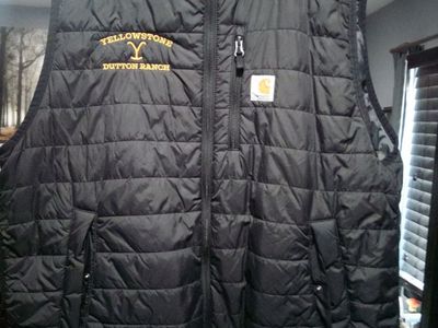 Carhartt Yellowstone Dutton Ranch Rain Defender Vest XL Black