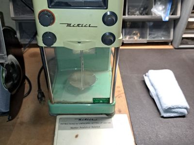Mettler H16 Analytical Balance Vintage Lab Scale with Manual & 1969 Calibration Sticker