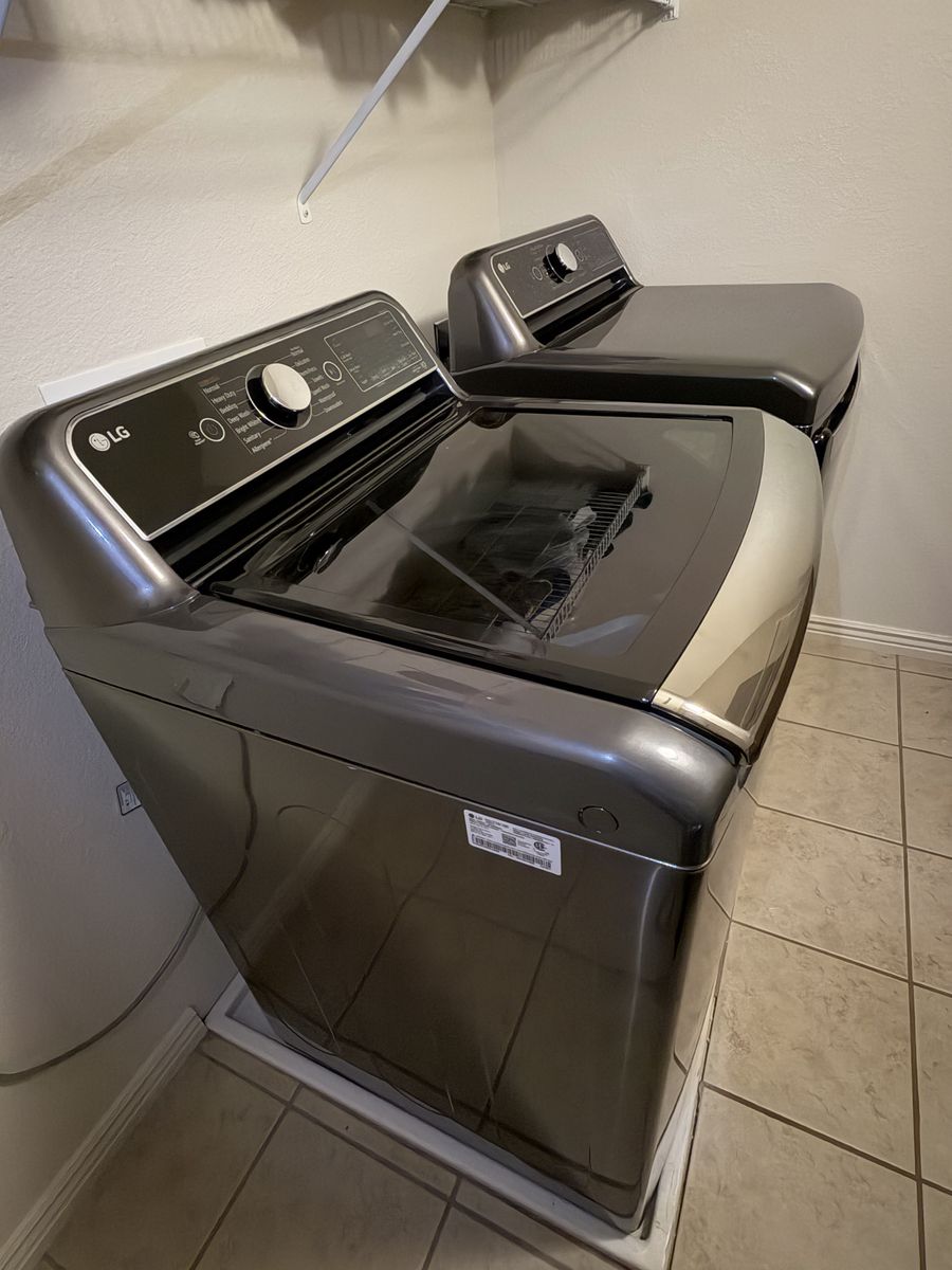 LG Graphite Steel Top Load Washer & Dryer Set - Works Great!