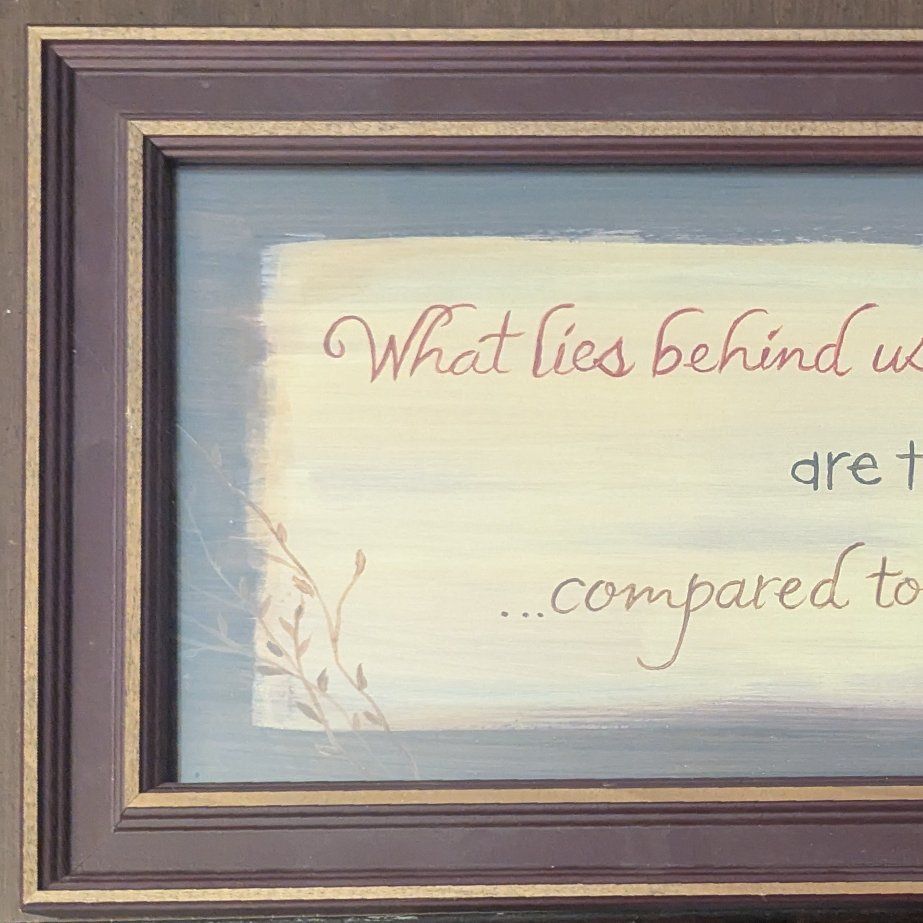 Framed Ralph Waldo Emerson quote