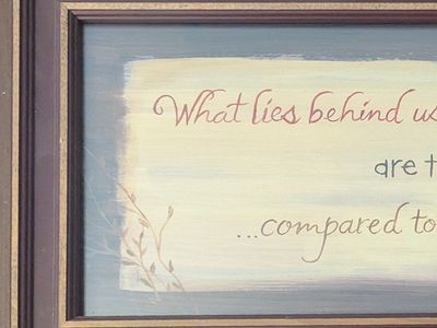 Framed Ralph Waldo Emerson quote