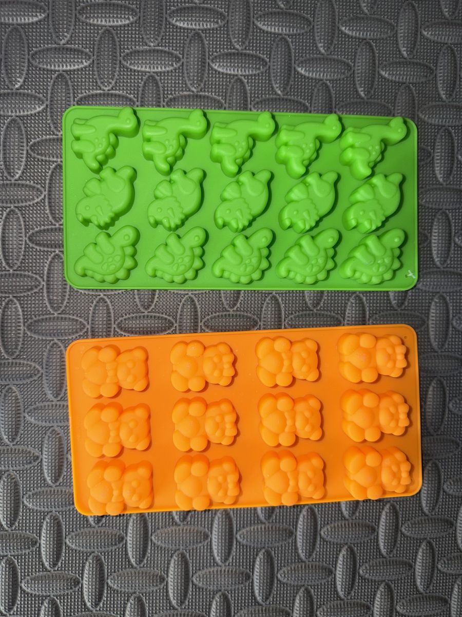 Set of 2 Silicone Dinosaur & Animal Molds