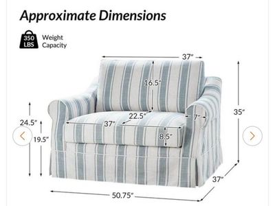 Farmhouse Polyester Slipcovered Arm Chair