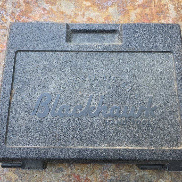 Vintage Blackhawk Hand Tools Wrench Set with Hard Case SAE & Metric Combination Wrenches