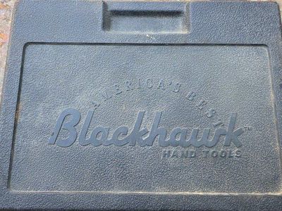 Vintage Blackhawk Hand Tools Wrench Set with Hard Case SAE & Metric Combination Wrenches