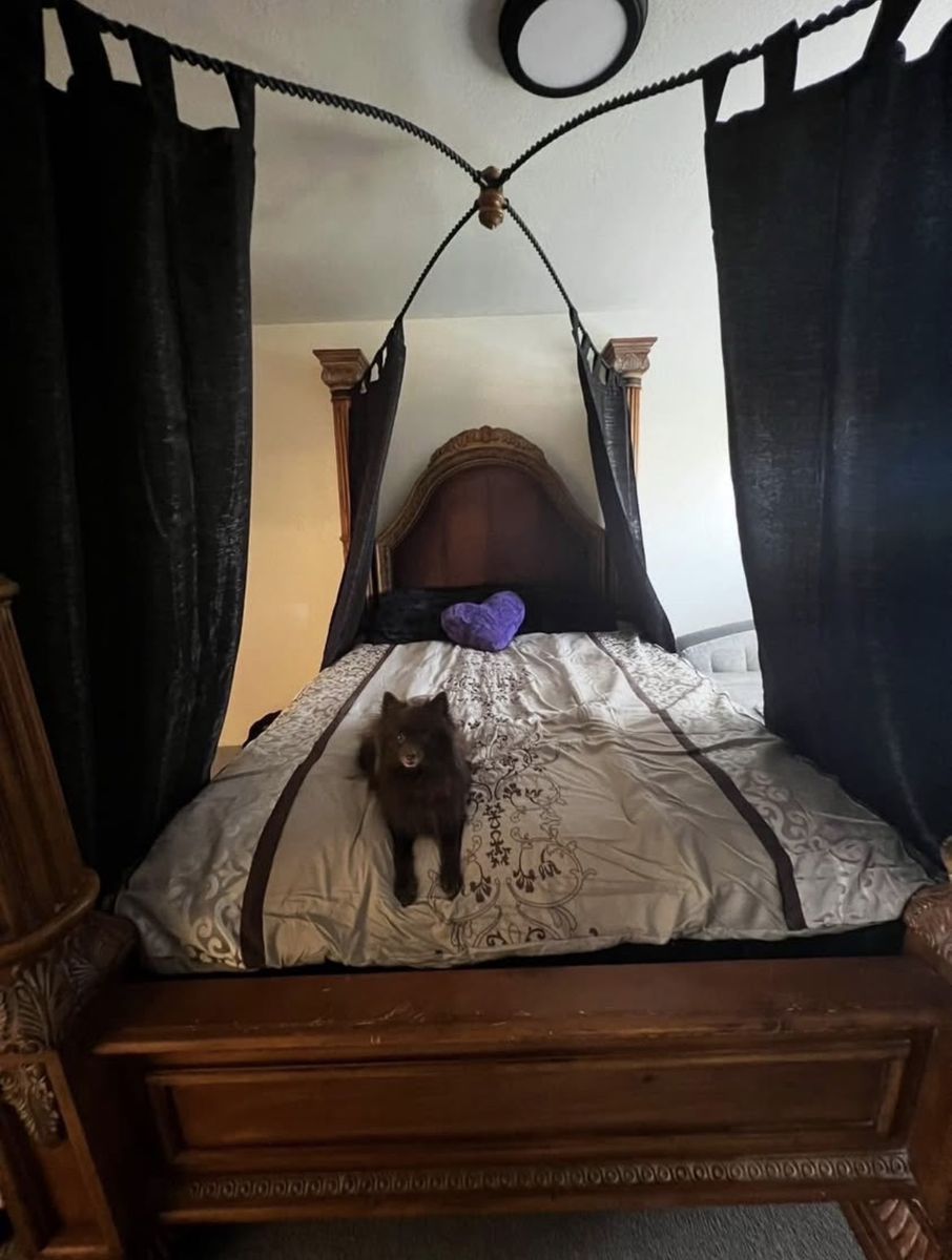 Queen Size Canopy Bed Frame