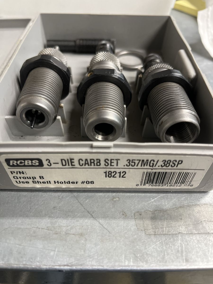 RCBS 3-Die Carbide Set .357 Mag / .38 Special.