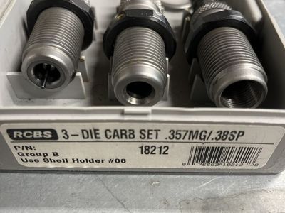 RCBS 3-Die Carbide Set .357 Mag / .38 Special.