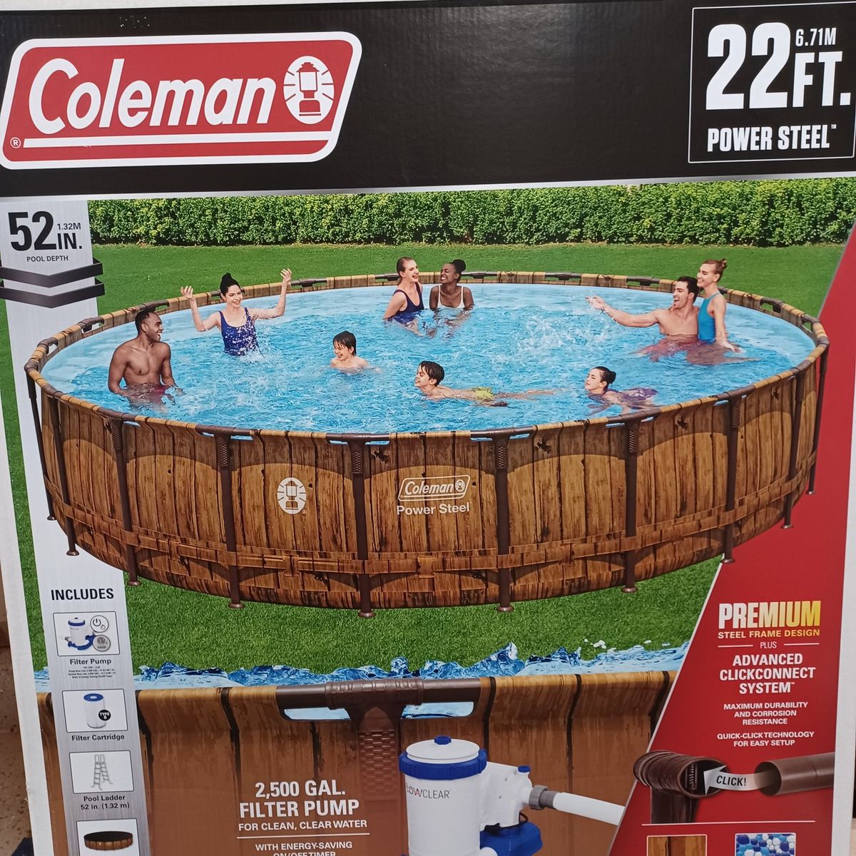 Brand NEW Coleman Pool 22 Feet, 52 inch deep