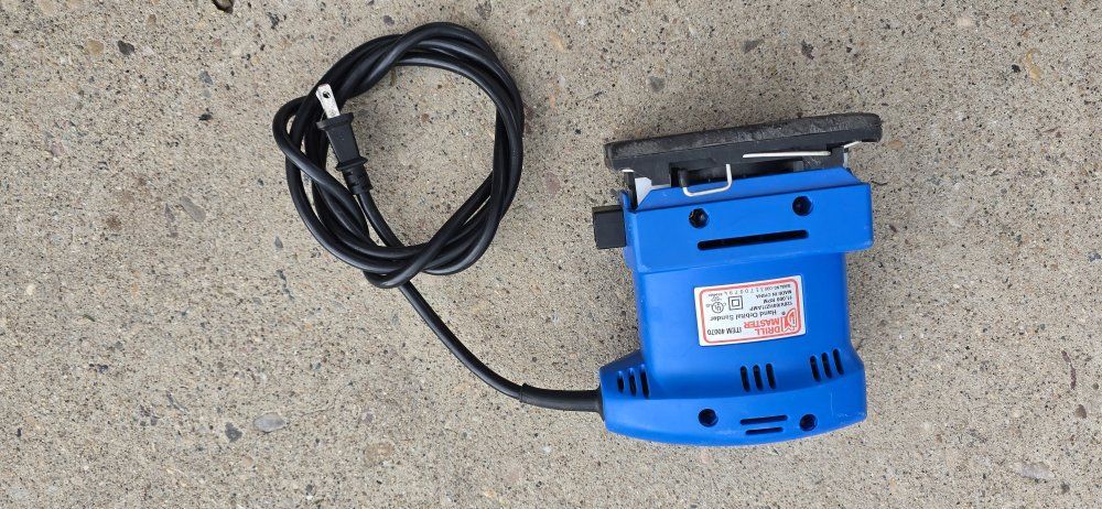 Drill Master 40670 Hand Orbital Sander - Blue, Corded