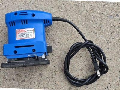 Drill Master 40670 Hand Orbital Sander - Blue, Corded