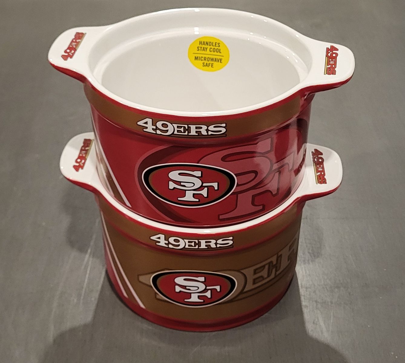 Set of 2 SF 49ers Dipping Bowels