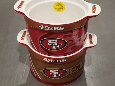 Set of 2 SF 49ers Dipping Bowels