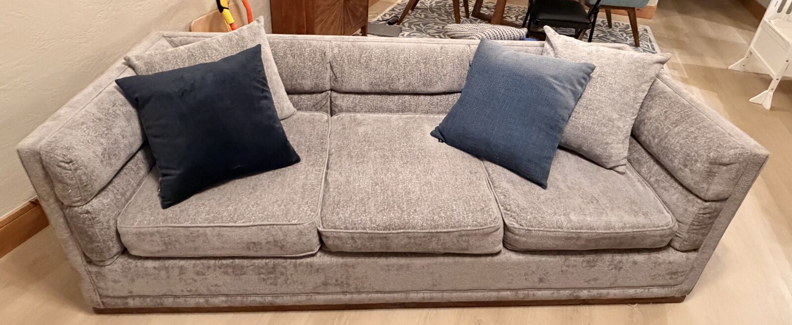 Grey 3-seater sofa
