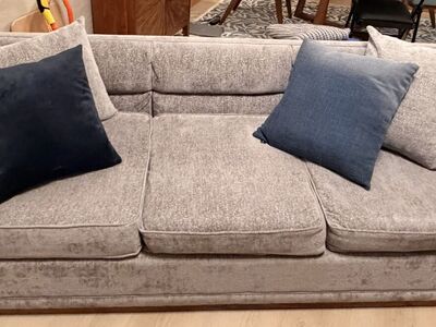 Grey 3-seater sofa