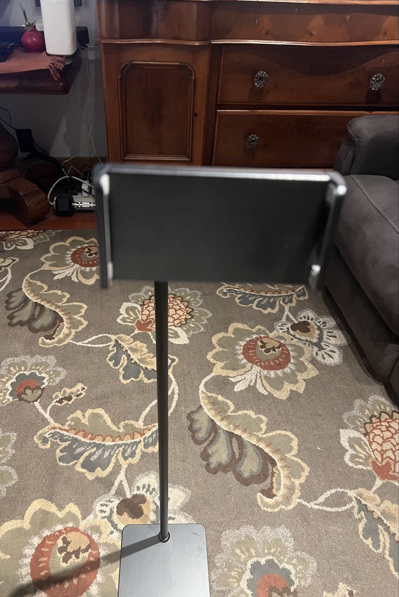 Adjustable Tablet Stand Floor Holder with Gooseneck for iPad, Kindle, or Phone $8