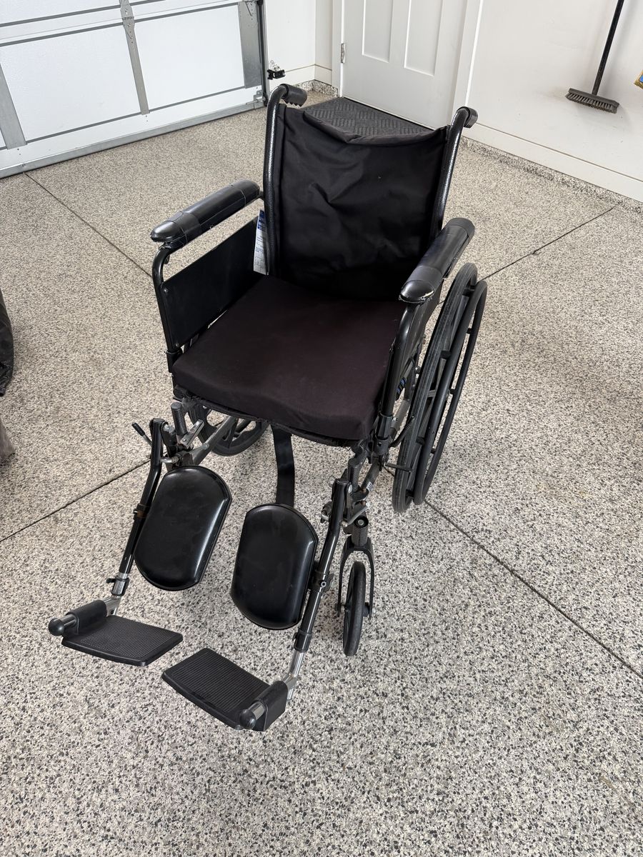 Drive Medical Cruiser III Manual Wheelchair with Elevating Leg Rests – $50